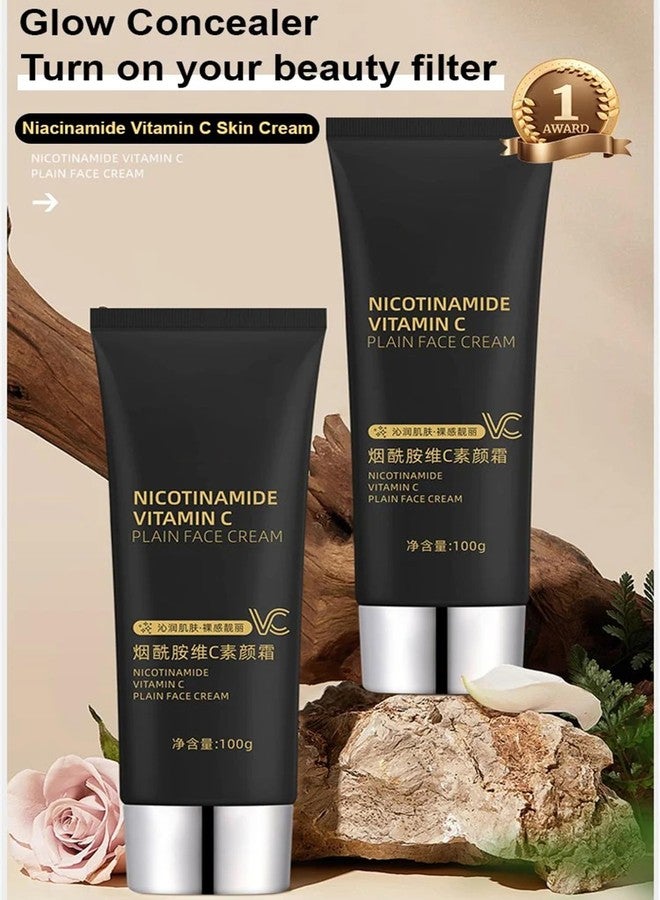 Cappuvini Niacinamide Vitamin C Black Tube Skin Cream, Niacinamide Vitamin C Plain Face Cream, Anti Aging Moisturizer Face Moisturizing Cream for Reduces Wrinkle, Fine Lines & Tightening Skin - Image 3